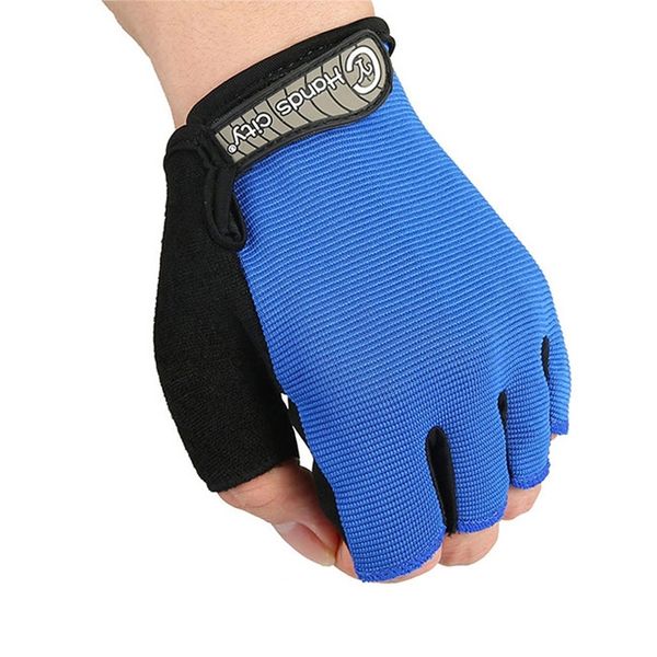 

anti-slip men women half finger gloves breathable summer sports fishing hiking gloves gel mtb bicycle glove, Black