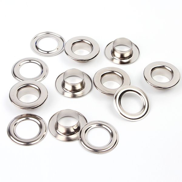 

8mm 10mm 12mm metal flat side eyelets metal curtain grommets, Black