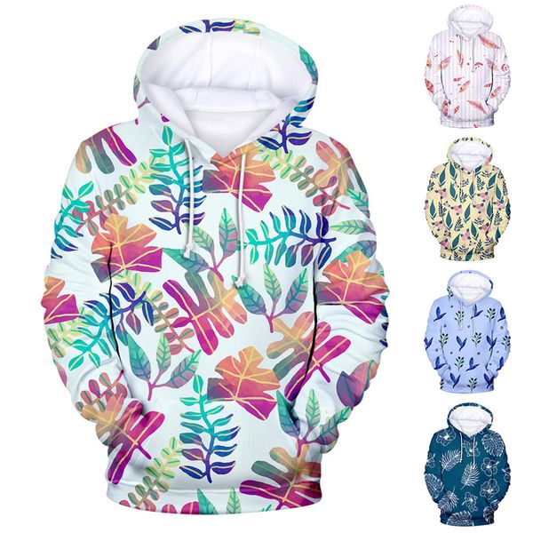 

adisputent new 3d printed drawstring hoodies pullover sweatshirts with big pockets, Black