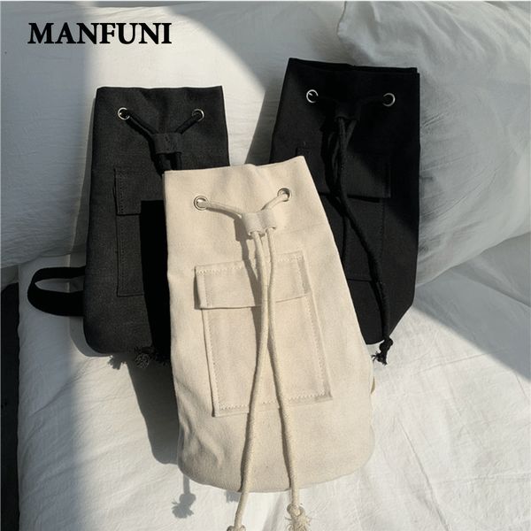 

backpack canvas soft casual women backpack fashion black beach bag 2019 outdoor bag bundle pocket one-shoulder women