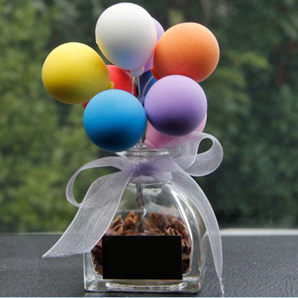 

красочный шар прекрасные украшения автомобиля цеолит шар интерьер автомобиля воздуха perfume bottle dashboard украшения с non-slip mat