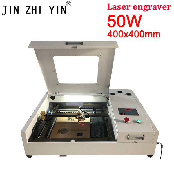 

50w co2 laser engraving machine 4040 cutting machine laser marking mdf acrylic crytal glass paper plastic cutter