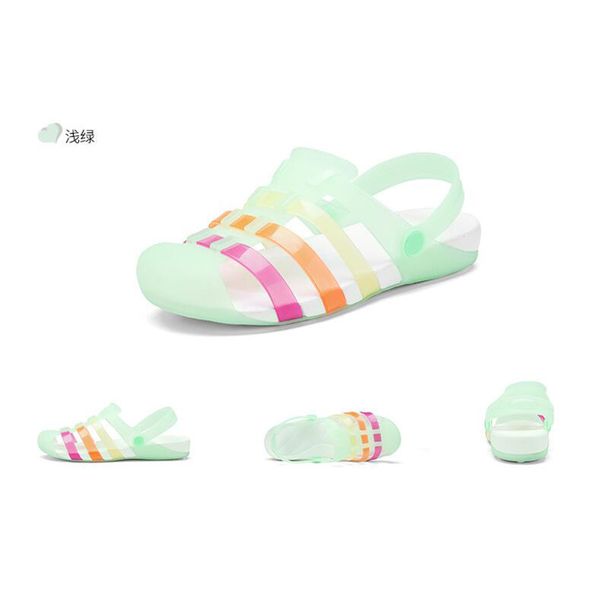 

2020 summer shoes woman beach flat ladies sandals rubber female eva sandalias hole shoes non-slip shoe sandle, Black