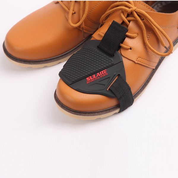 

1 pc motorcycle shift boot shoe cover protective gear shoe protector scuff guard motorcycle shift lever pad gear cover, Black;gray