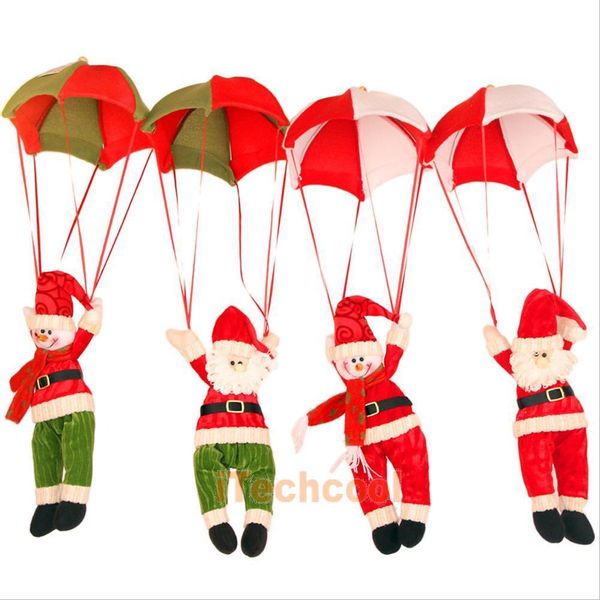 

christmas home ceiling decorations parachute 24cm santa claus smowman new year hanging pendant christmas decoration supplies