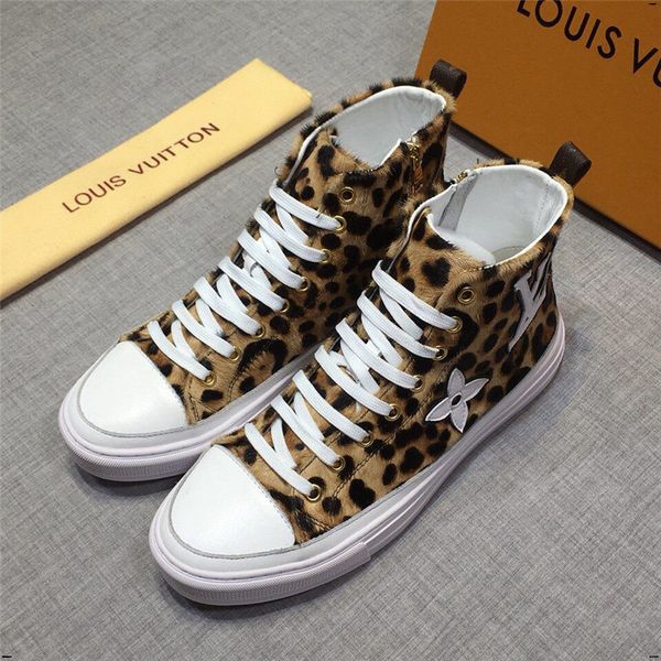 

21fw fashion men's casual shoes comfortable outdoor men sneakers 2020 spring new flats shoes luxury men shoes zapatos, Black