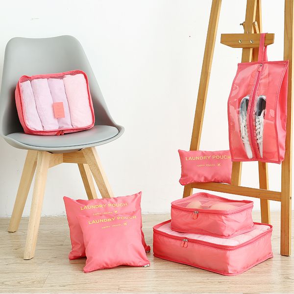 

seven-piece travel storage bag