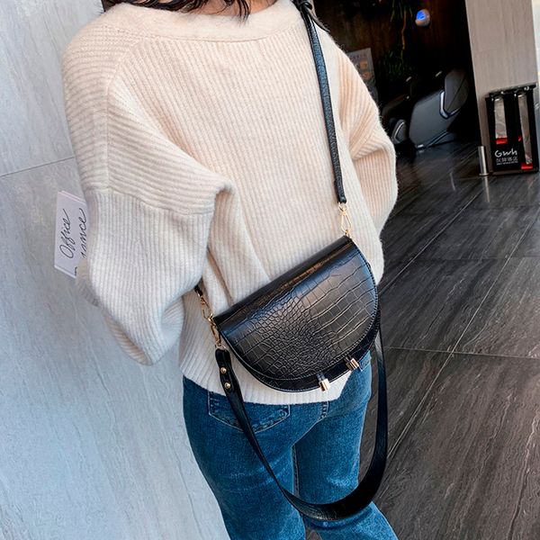 

ladies handbags for women ladies alligator 2020 new fashion plush satchel casual wild simple shoulder messenger bag bolso hombre