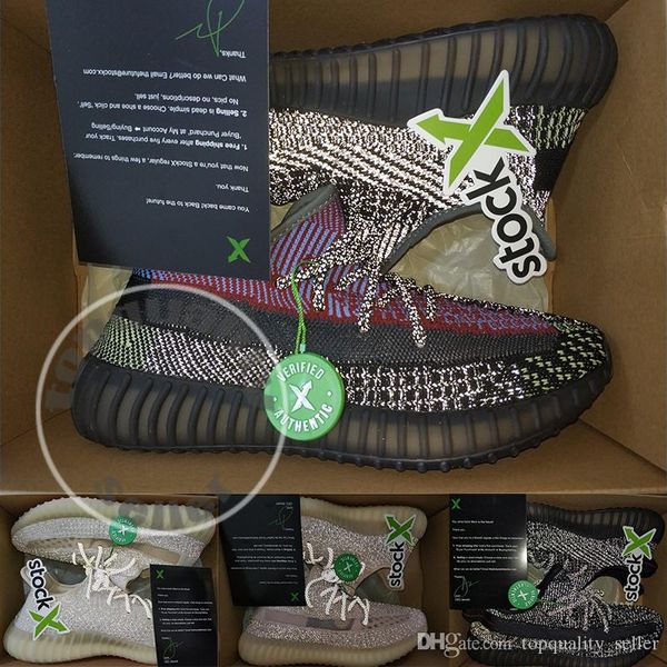 

2020 with box stock x kanye west designers sports yecheil reflective running shoes women mens black angle lundmark mens trainers 36-48