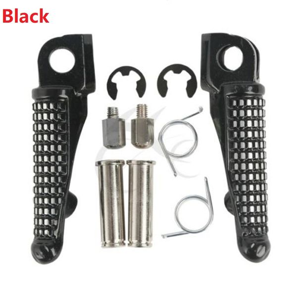 

motorcycle front footrests foot pegs for ninja zx6r zx10r zx-6r z1000 z750 er6f 06-13 09-10 04-11 aluminum