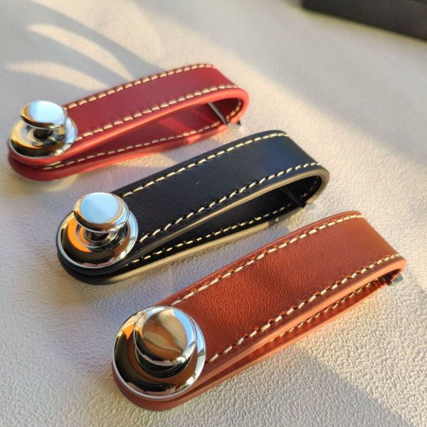 

car key pouch bag case wallet holder chain key wallet ring collector housekeeper pocket key organizer smart leather keychain, Slivery;golden