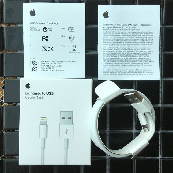 

500pc lot 6 generation for a original oem quality 1m 3ft u b data ync charger cable for iphone 5 6 7 8 11 x xr x with retail package