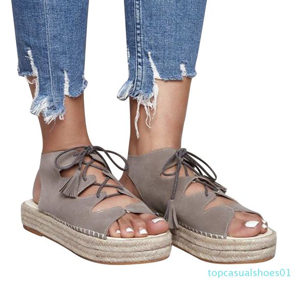 

sagace summer sandals shoes woman 2020 casual women's rubber sole studded wedge buckle ankle strap open toe sandals t01, Black