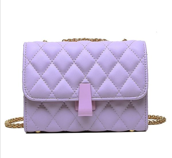 

lattice black woman shoulder bag chain hasp flappu leather crossbody bag versatile purses handbags bolsa feminina