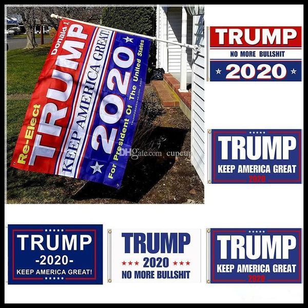

90*150cm trump 2020 flag 5 styles donald flags keep america great again polyester decor banner for president usa 3*5 feet