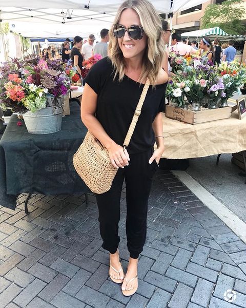 

summer and autumn 2020 multi color slant off shoulder temperament show thin short sleeve one-piece pants fashionable new style