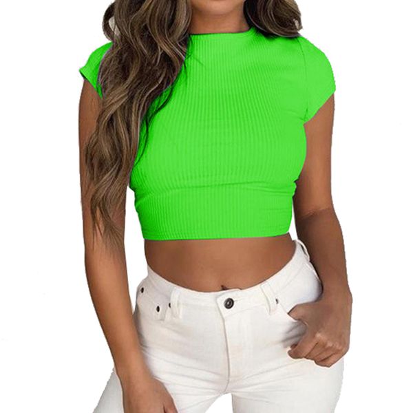 camisas cortas crop tees