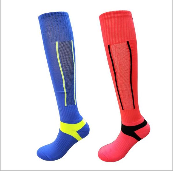

football socks, towel bottom, knee football socks, running socks, Black