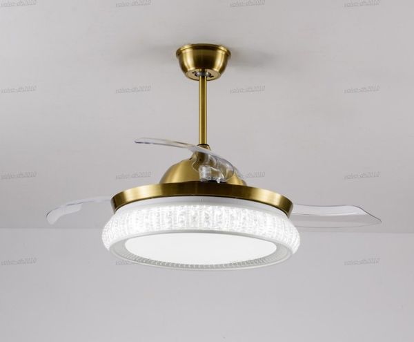 Moderne Unsichtbare Deckenventilatoren Lampen Kronleuchter Nordic Stil Wohnzimmer Lampe Kronleuchter Haushalt Esszimmer Lichter Hause Leuchten