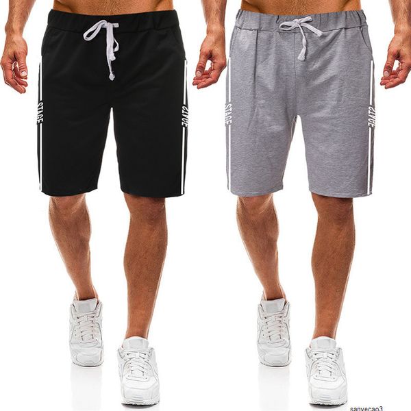 

mens designer summer striped printed shorts k20h, Black