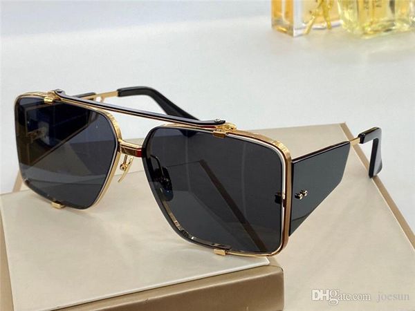 

new luxury designer sunglasses men brand sunglasses souliner series style square half frame uv protection 400 lens outdoor eyewear 136, White;black