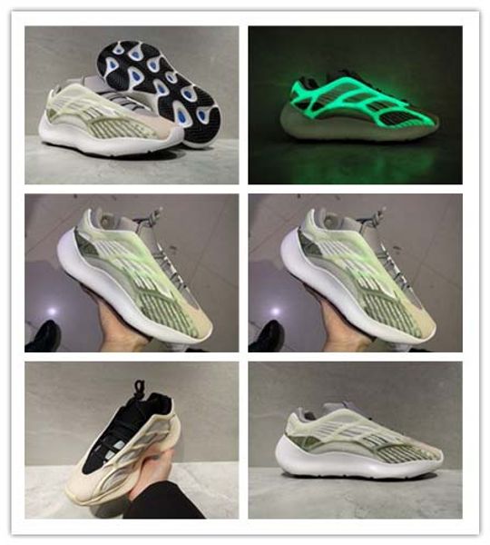 

2020 kanye west foam runner 700 v3 sneakers for mens sports shoes men women white skeleton running shoes man light trainers