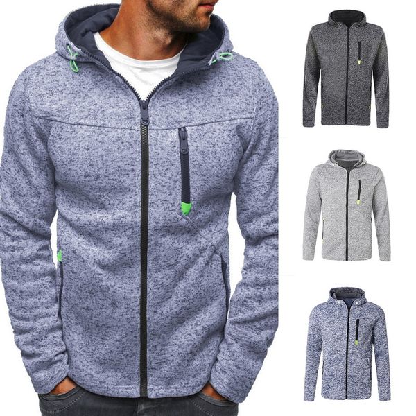 

oeak 2019 classic hoodies sweatershirt men autumn zipper patchwork cardigan coats causal streetwear hip hop streetwear, Black