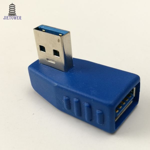 

300pcs/lot usb 3.0 adapter af to af a type male female to female angle cross type adapter usb3.0 connector fast speed