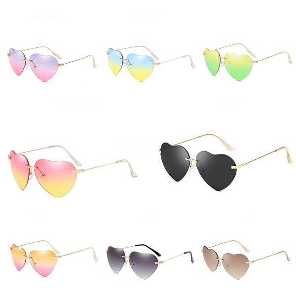 

wholesale- korea bigbang gentle absente one heart-shaped sunglasee men women driving polarized vintage oculo heart-shaped sunglasee with v l, White;black