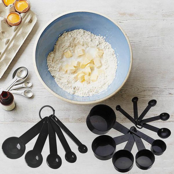 

10pcs/5pcs plastic measuring cups and measuring spoon scoop baking cooking mini scales tools for coffee tea kitchen gadgets