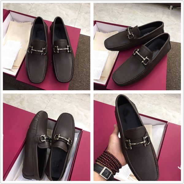 

soft leather men's formal dress shoes, doug shoes, lace-shoes, designer men's loafers, party casual shoes 20ss, Black