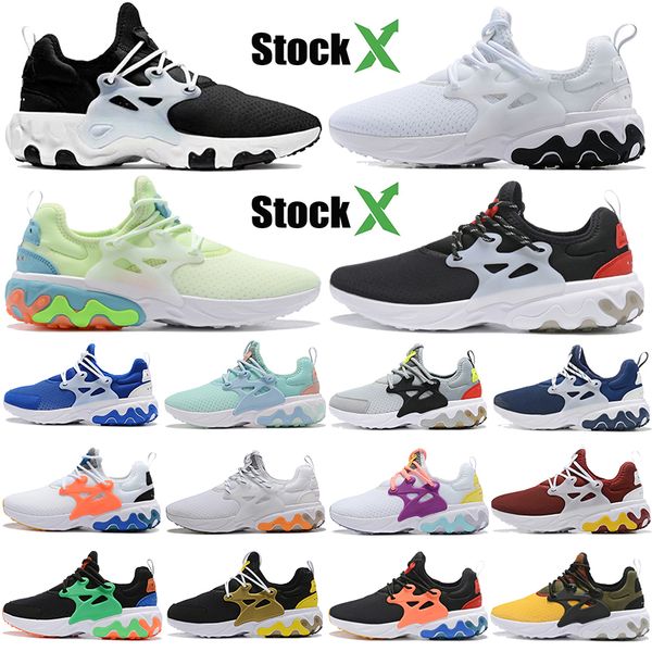 

react presto men women running sneakers black gold yellow olive mens stylist shoes white purple fashion trainers for womens sport shoes us