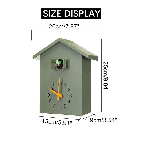 

3 colors cuckoo quartz wall clock modern bird home living room hanging watch horologe clocks timer office home decoration gifts