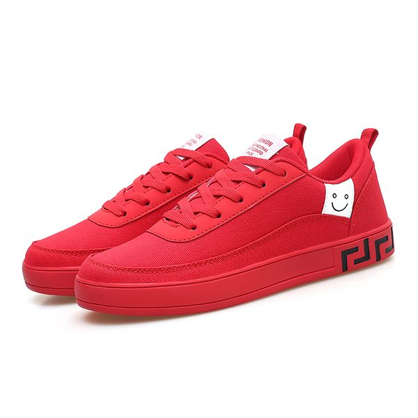 

men women new arrival couple canva shoes flat shoes black red autumn walking designer mens womens casual shoes