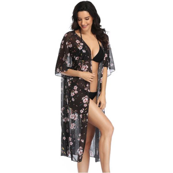 

Womens Designer Beach Dress Split Sexy Long Shirt Style Smock Luxury Vacation Women Summer Beach Sexy Perspective Shirts