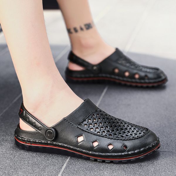 

plus size clogs sport sandals for men comfortable beach shoes anti-slip outdoor rivers seaside travel shoes men garden