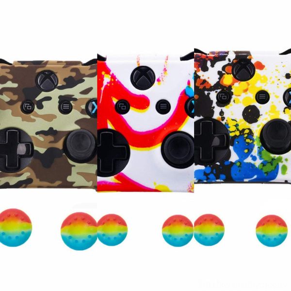 

zmo4z 1set gaming protective case cover grips cap for silicone one x s xbox controller