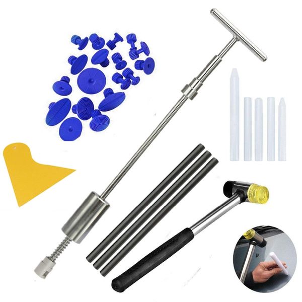 

dent remover tools with grip pro slide hammer dent puller hammer with 5 pcs tab down pen 18 puller tabs for hail damage t