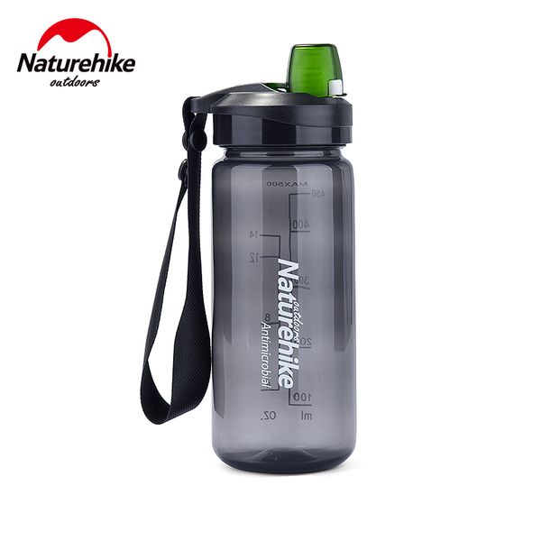 

naturehike 500ml pp sport water bottles jug ultralight bpa direct drinking shaker bottle quickly open cycling hiking 93g