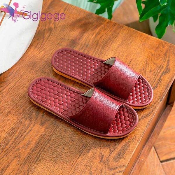 

коровья кожа glglgege женской зимняя крытые тапочки househould abti-скольжение пару главной тапочки мягких женщин дом обувь, Black