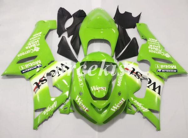 

4gifts motorcycle new abs full fairings kit fit for kawasaki ninja zx-6r 2005 2006 05 06 636 zx6r bodywork set green light