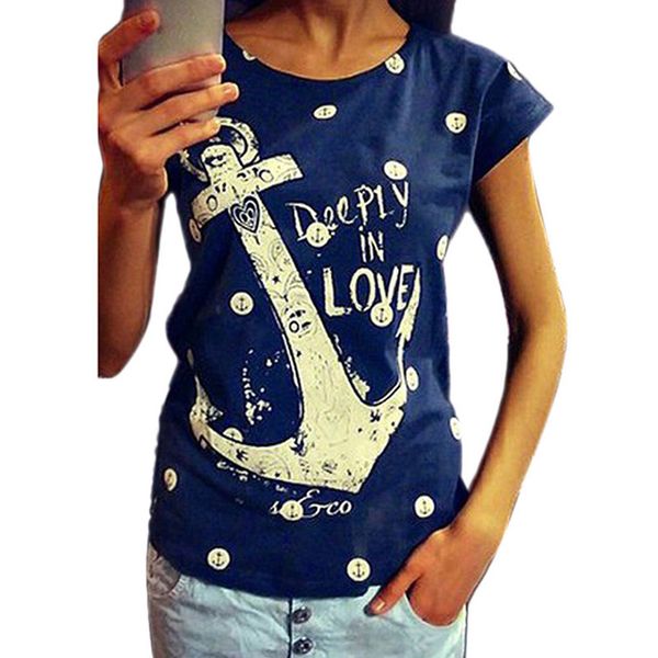 

2020 summer short-sleeve t shirt women fashion print t-shirt cotton female tshirt, White