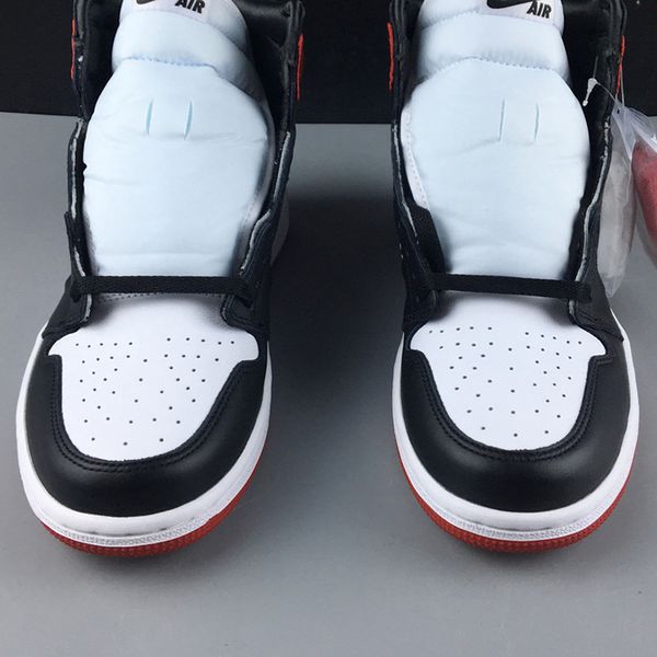 

air 1 high og satin black toe cd0461-016 1s i kicks women men basketball sports shoes sneakers trainers with original box, Black;white