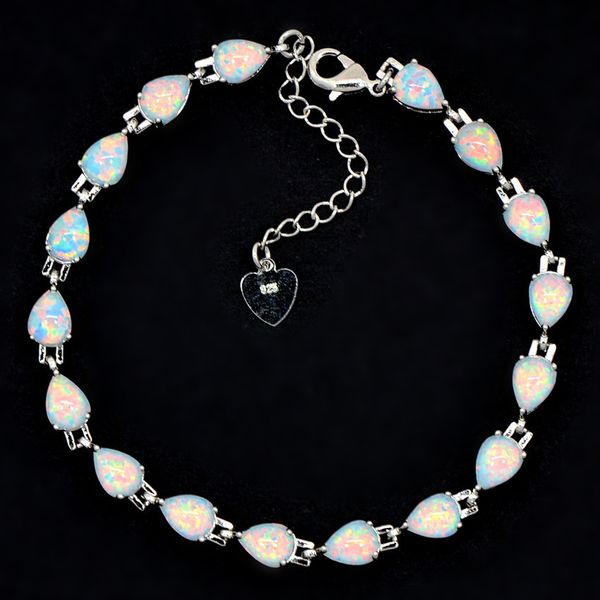 

wholesale & retail fashion white fire opal bracelet 925 sterling sliver jewelry for women bas1516005, Golden;silver