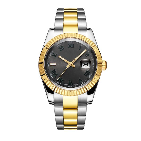 

2019 Top Business Men Watch Automation Machinery Stainless Steel Gold and Silver 41mm Fashion Designer Watches Wristwatch Free Shipping