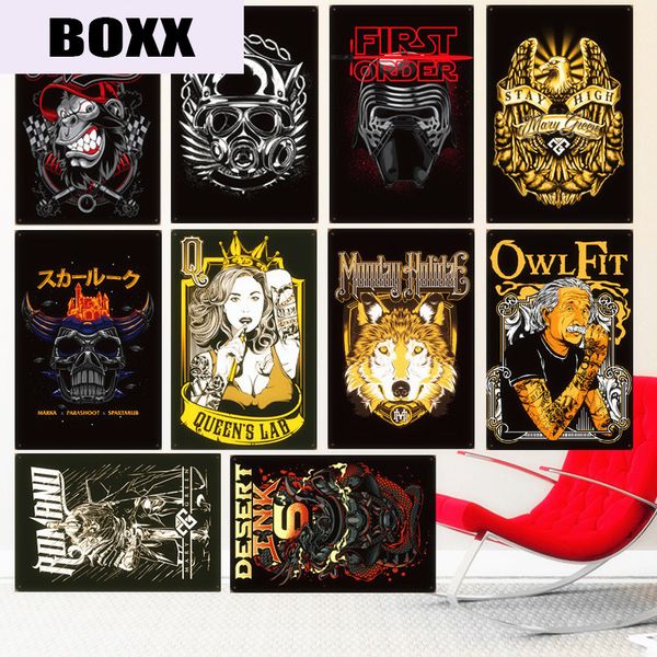 

queen's lab vintage metal tin signs bar pub decorative plates first order wall sticker monday holidae iron art poster home decor