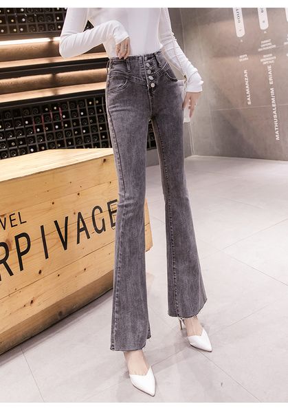 

charcoal women's tailored waist and hip princess jeans bk723, Blue