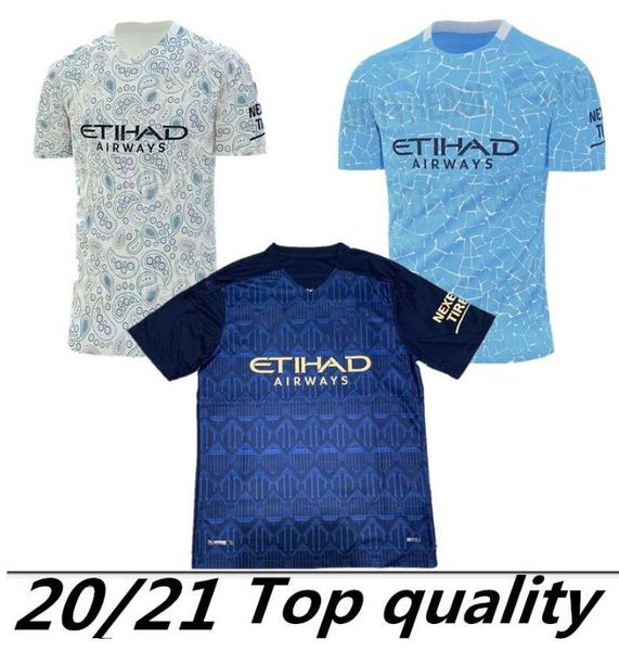 

thailand sterling de bruyne kun aguero 20 21 manchester soccer jersey city 2020 2021 jersey football shirt men uniform, Black;yellow