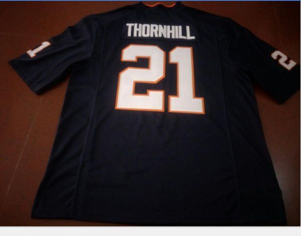 

custom men youth women uva cavalierss juan thornhill #21 football jersey size s-5xl or custom any name or number jersey, Black