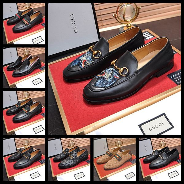 

19wf luxury brands loafers shoes fashion casual men shoes genuine leather slip-on men loafers dress flats shoes, Black
